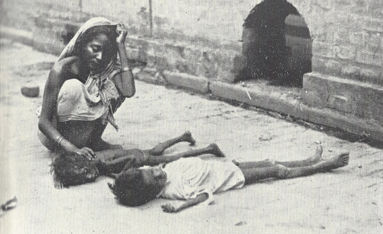 dead or dying children on a calcutta street (the statesman 22 august 1943)