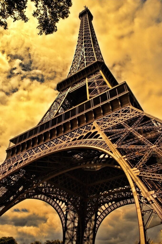The Eiffel Tower is a lattice tower in Paris, France. It is named after the engineer Gustave Eiffel, whose company designed and built the tower from 1887 to 1889.