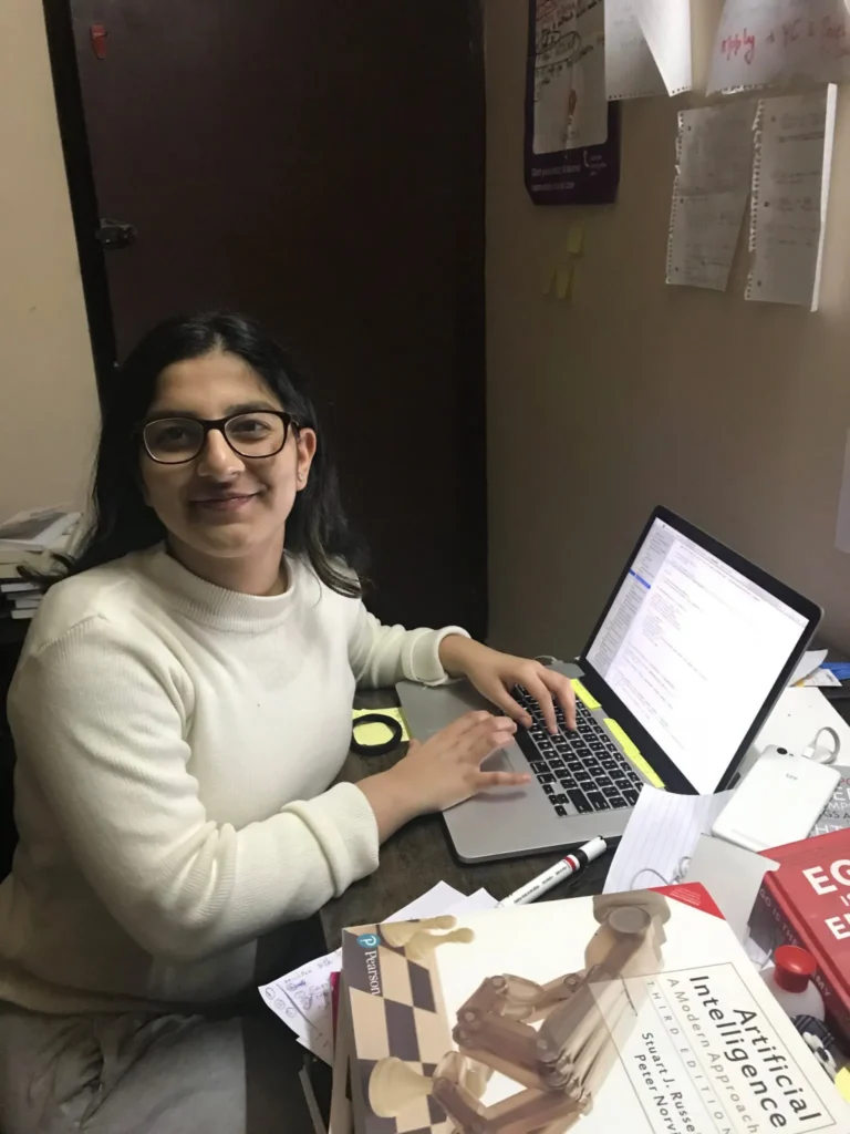 Harshita's foray in coding.